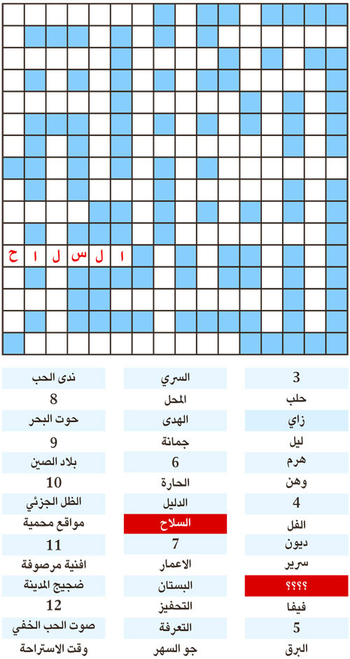 الكلمة المفقودة 