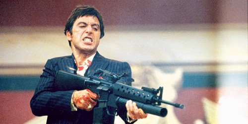  فيلم scarface أعيد إنتاجه في الثمانينيات بشكل أكبر عنفاً وتطرفاً