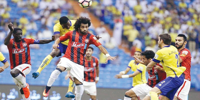  جانب من مواجهة سابقة بين النصر والرائد