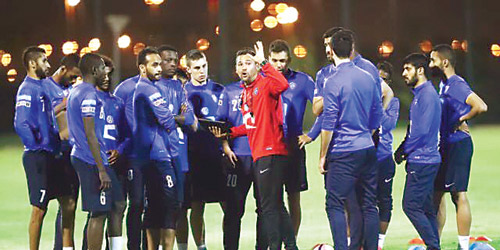  الهلال واصل تدريباته الاستعدادية للقاء النصر غداً