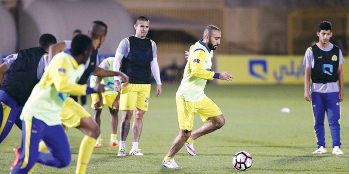  من تدريب النصر أمس