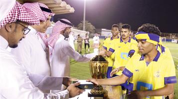 الزياد يتوج ناشئي النصر أبطال الدوري الممتاز 