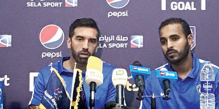  من المؤتمر الصحافي لمدرب الهلال براون