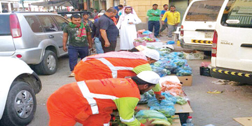  ضمن حملت البلدية للقضاء على البضائع المجهولة