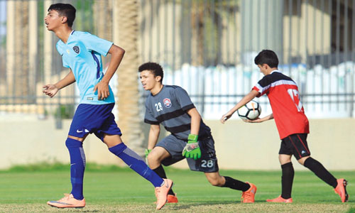  من مباراة ناشئي الهلال والرائد