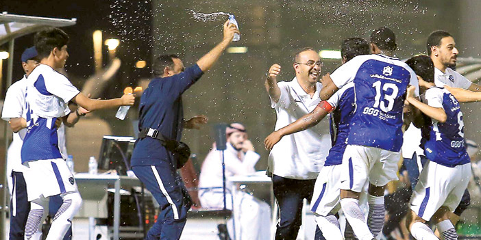  جانب من فرحة صغار الهلال بالتأهل للنهائي