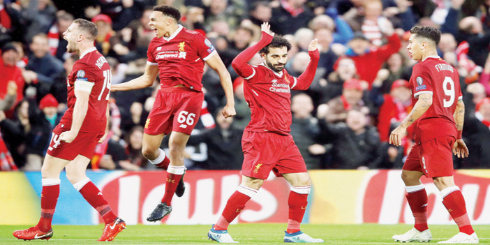  عزف منفرد من صلاح يقود ليفربول للفوز 5-2 على روما