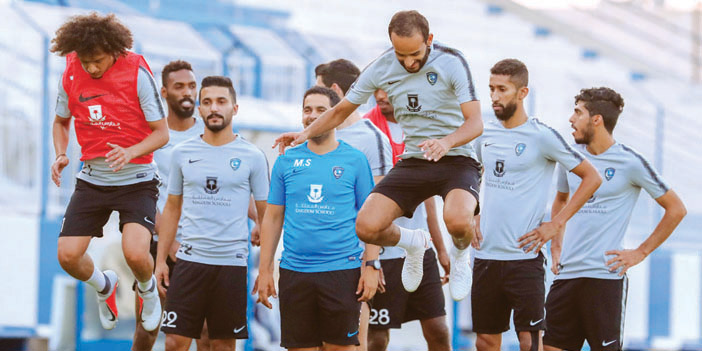  من تدريب الهلال أمس