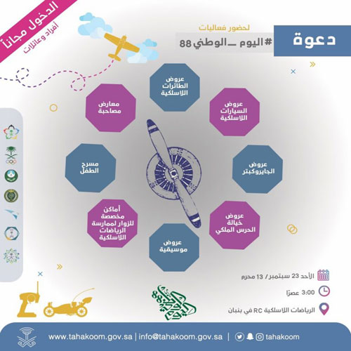 اتحاد الرياضات اللاسلكية يحتفي باليوم الوطني 