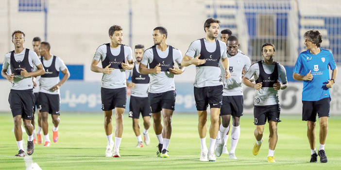  من المران الهلالي أمس