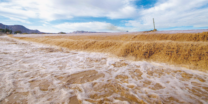  أجواء ماطرة في نجران