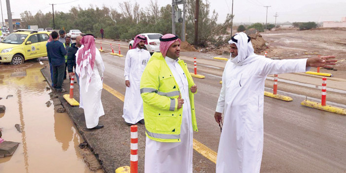 جراء الأمطار والسيول على مناطق المملكة 