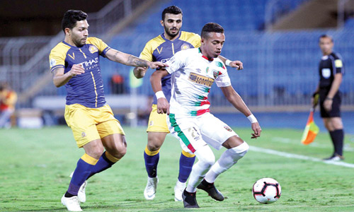   النصر خسر لقاء الذهاب في الرياض بهدف