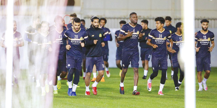  عمر هوساوي في تدريب النصر