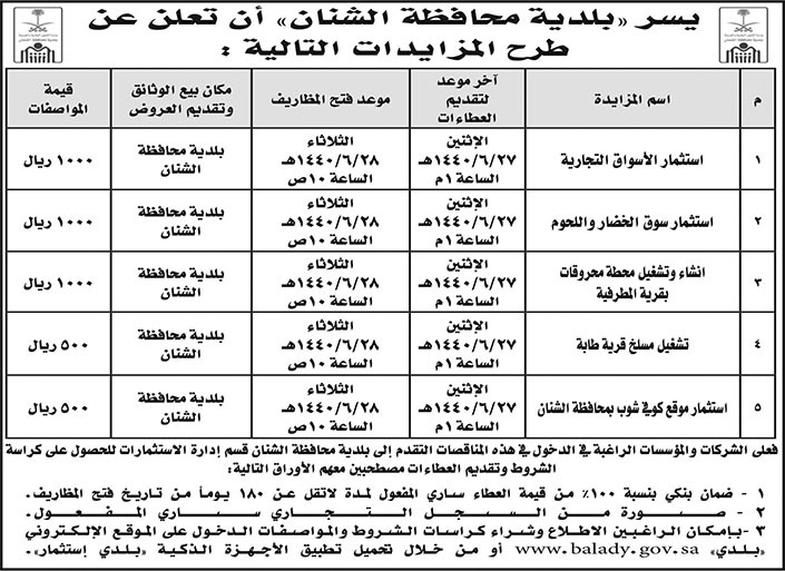 بلدية محافظة الشنان 