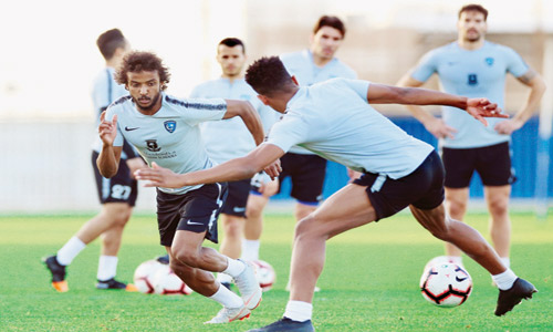  جانب من مران الهلال