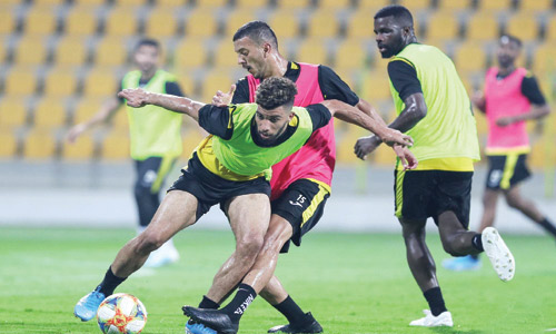  جانب من تدريبات الاتحاد