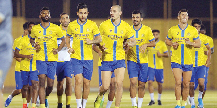  من تدريب النصر أمس