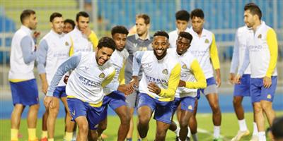 النصر يختتم استعداداته على ملعب الأمير فيصل 