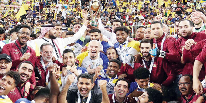  صور من تتويج النصر