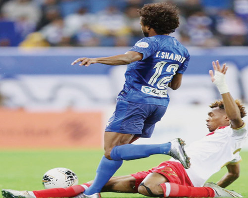  من مباراة الهلال والوحدة