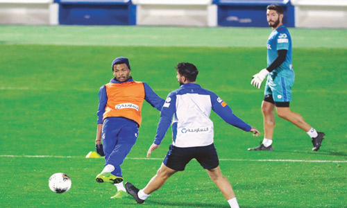  من مران الهلال أمس