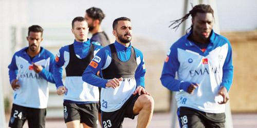   من مران الهلال أمس