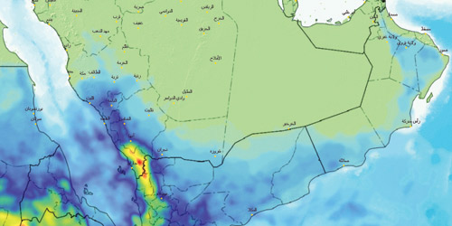 أمطار غزيرة على 5 مناطق.. الليلة 