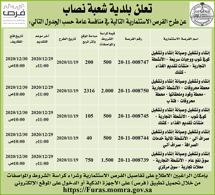 مناقصات حكومية ( بناء - استئجار - هدم - نقل - صيانة - تشغيل- شراء – بيع 