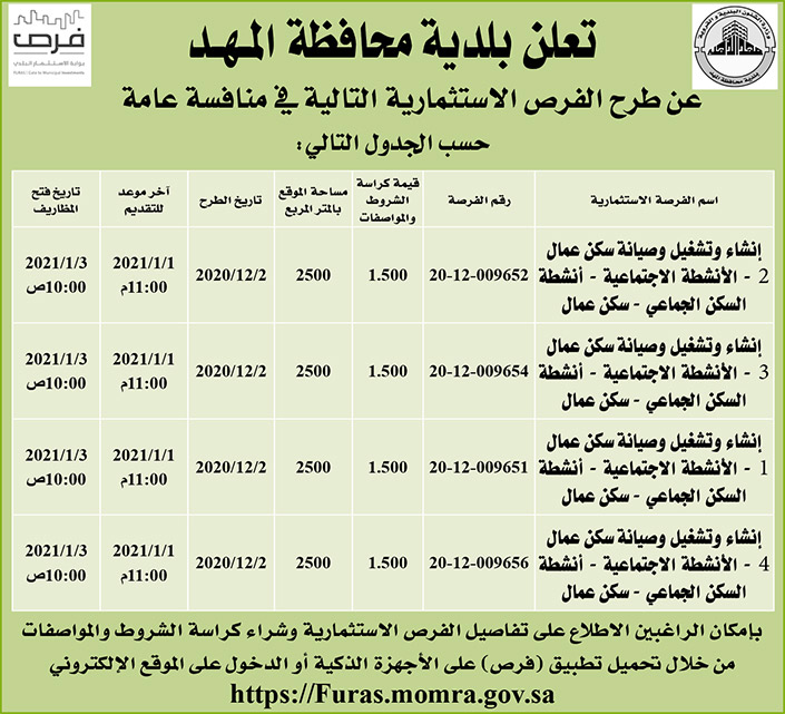 مناقصات حكومية ( بناء - استئجار - هدم - نقل - صيانة - تشغيل- شراء – بيع 