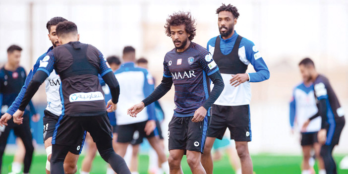  من تدريبات الهلال استعداداً لمواجهة الباطن