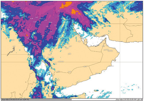 دفء يبدأ اليوم.. وأمطار الأربعاء المقبل 