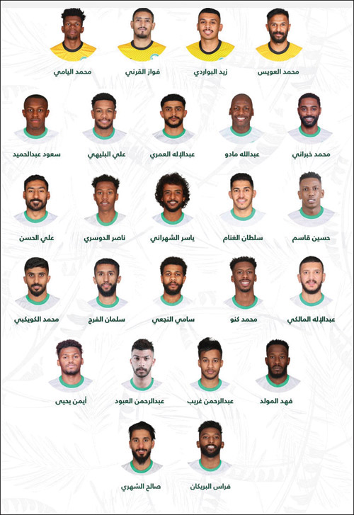  قائمة المنتخب الوطني الأول