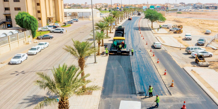  جانب من إعادة تأهيل الطرق الرئيسية