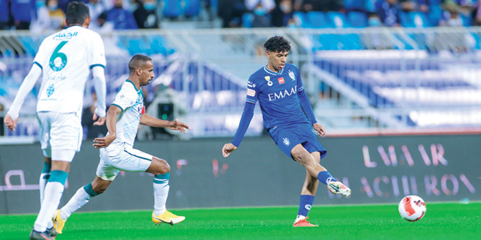  جانب من مباراة الهلال والفتح