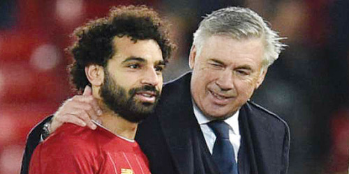  محمد صلاح وكارلو أنشيلوتي