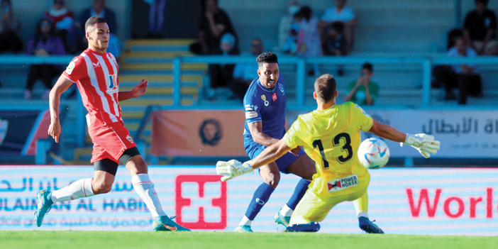   من مباراة الهلال وألميريا