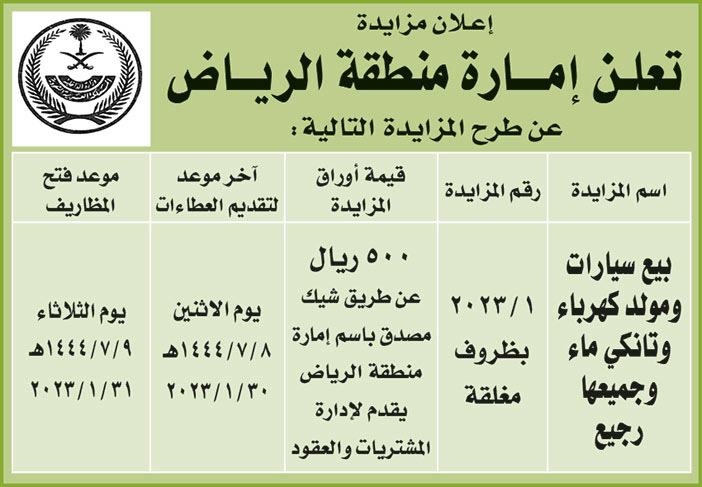 إعلان إمارة منطقة الرياض 