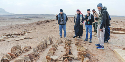 بدء أعمال المسح الأثري في محمية الملك خالد الملكية 