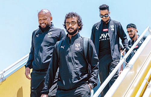  من وصول بعثة الفريق الهلالي إلى الرياض