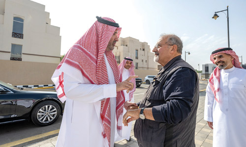 سموه خلال لقائه الدكتور راسم بدران