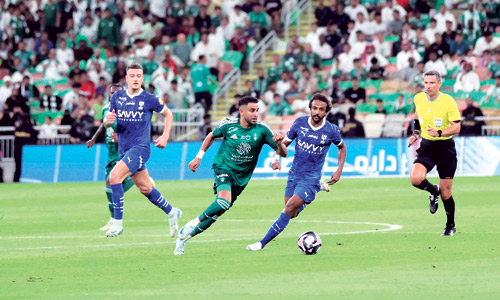 من مباراة الهلال والأهلي في الجولة السادسة