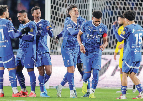  الهلال تصدر الدوري بعد خماسية العروبة