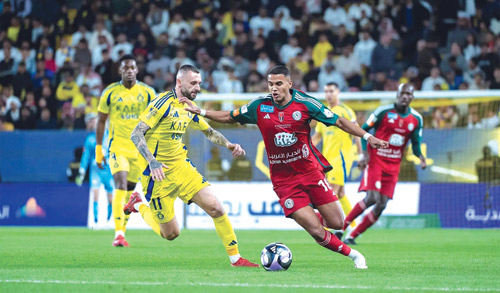 يدخل الاتفاق اللقاء بتوهج كبير بعد فوزه على النصر