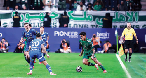 من لقاء الهلال والأهلي