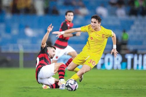  القادسية فاز بصعوبة على الرياض 1-0