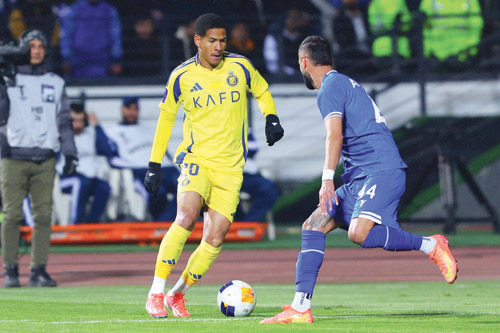 لقاء النصر والاستقلال في الذهاب انتهى بالتعادل السلبي